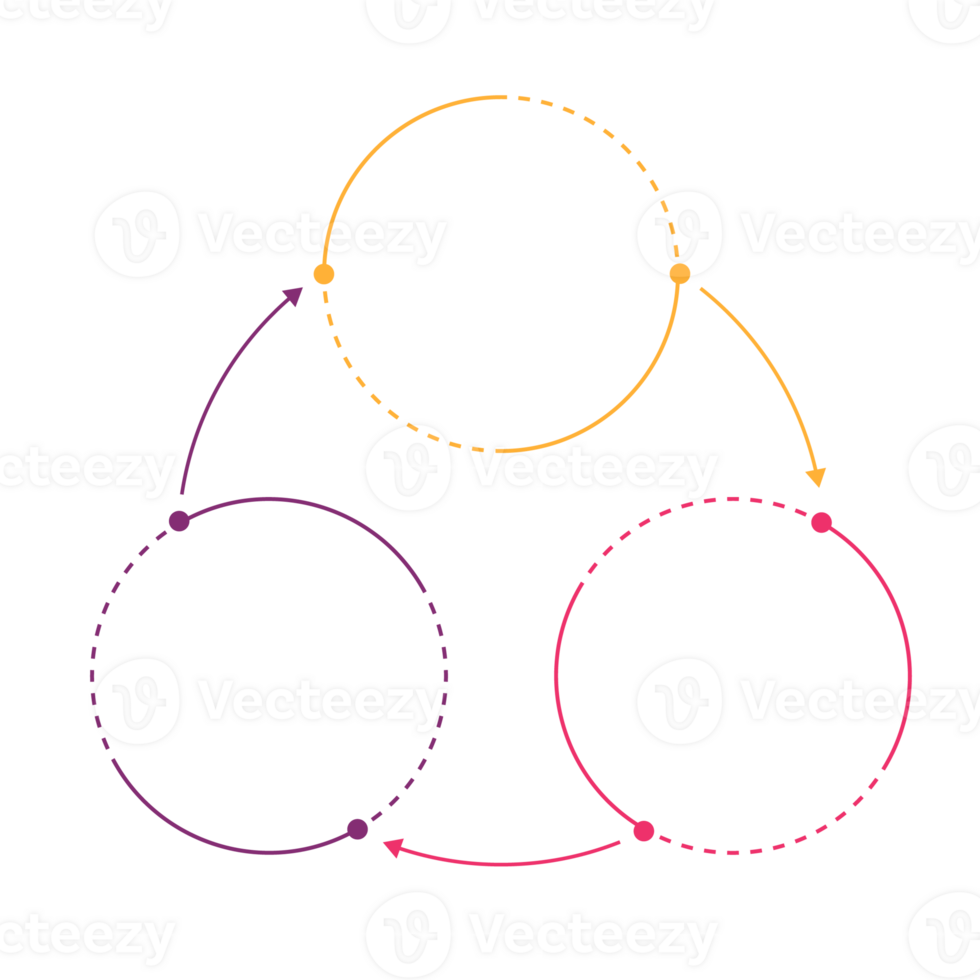 Infographic with 3 steps, process or options. png