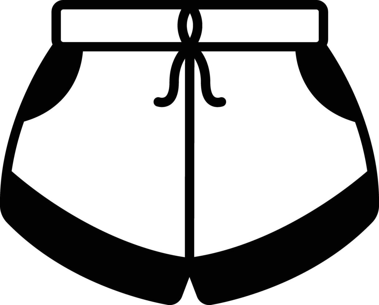 Short glyph and line vector illustration