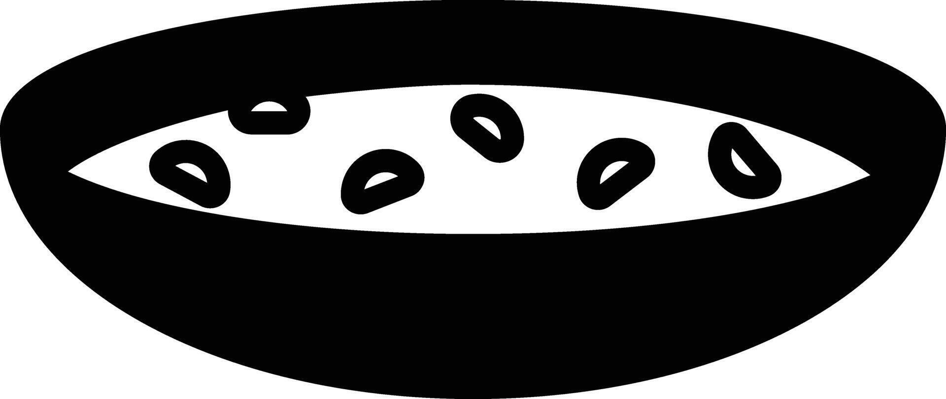 Consomme soup glyph and line vector illustration