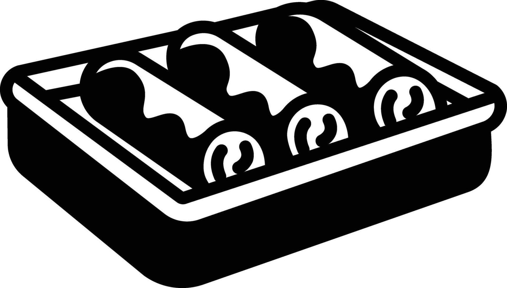 Enchiladas glyph and line vector illustration