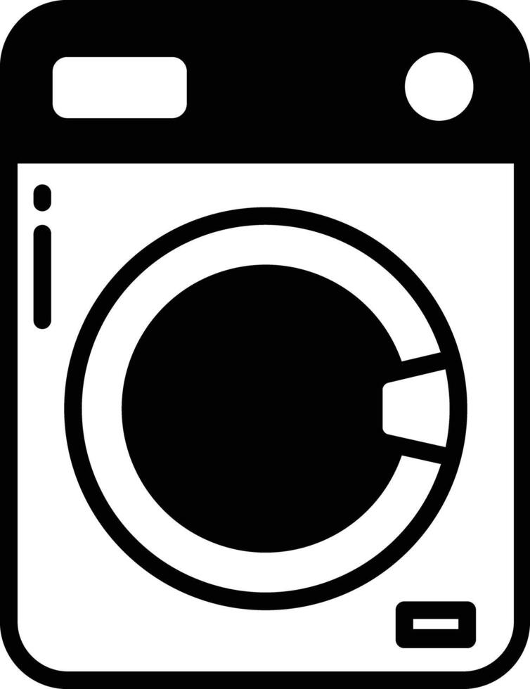 Laundry glyph and line vector illustration