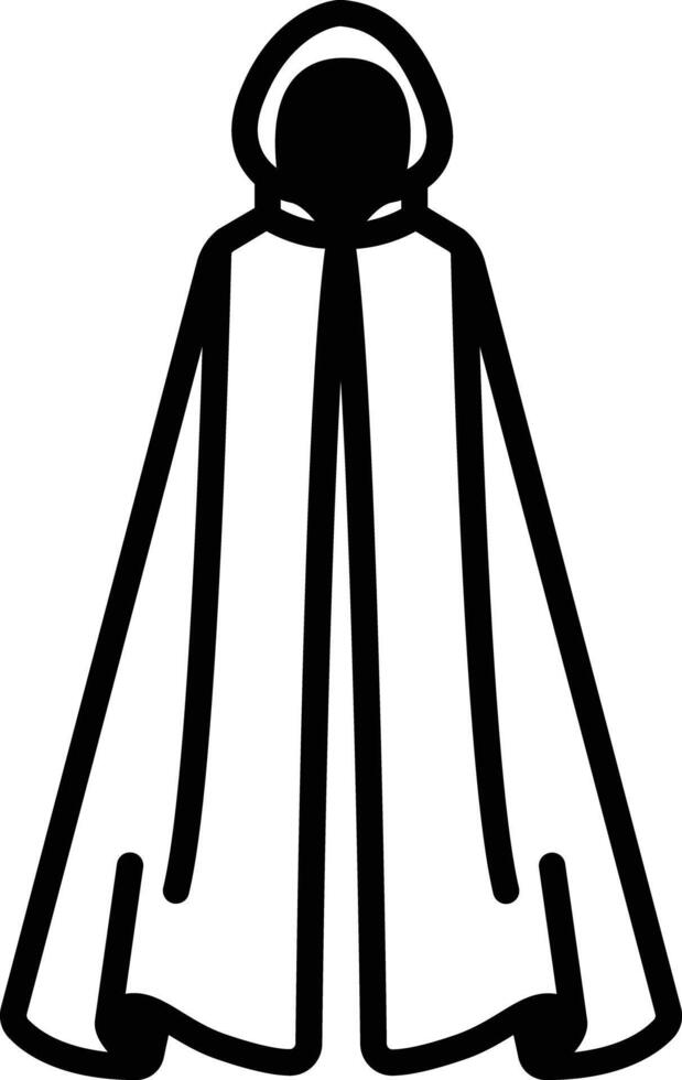 Cloak glyph and line vector illustration 41956100 Vector Art at Vecteezy