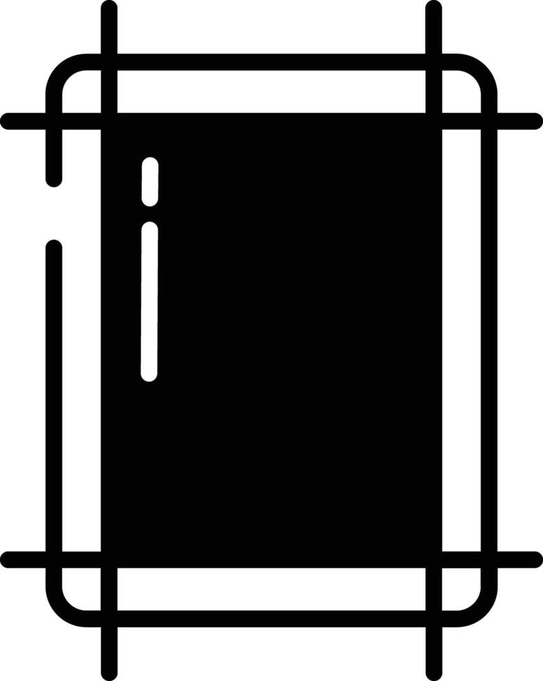 Fridge Magnet glyph and line vector illustration