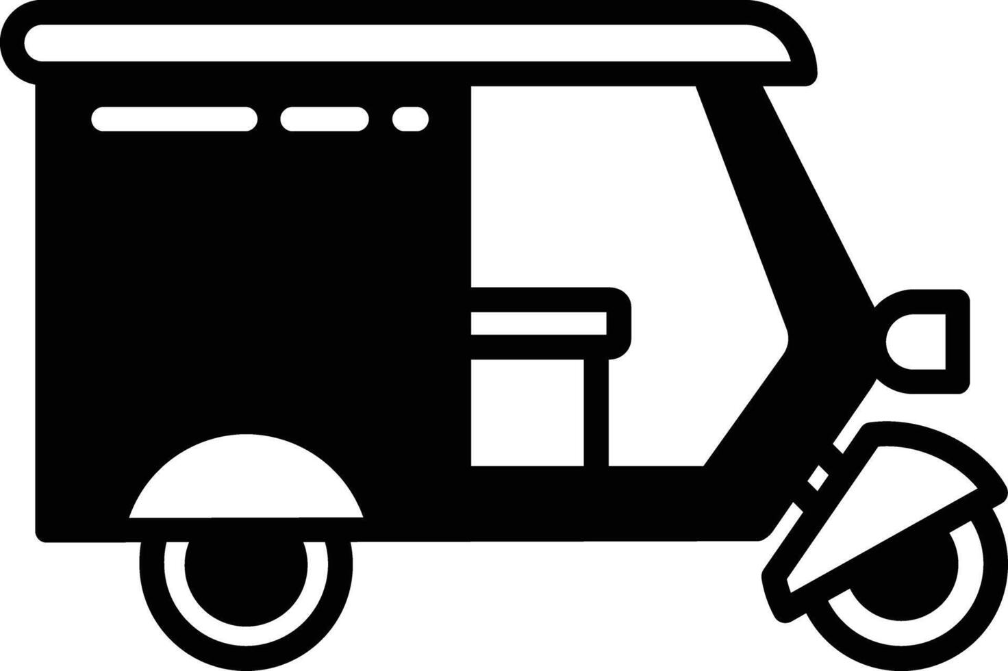 Delivery glyph and line vector illustration