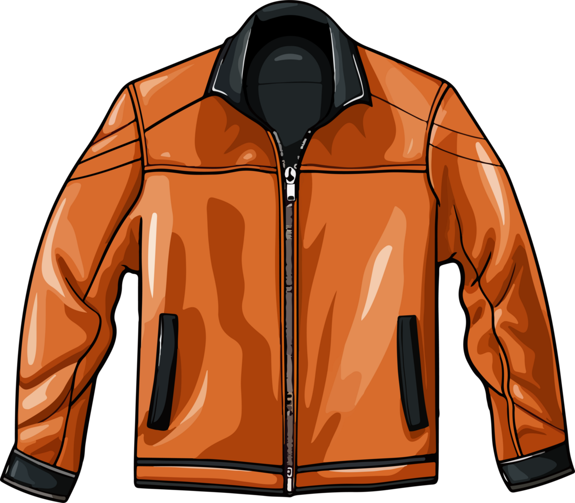 AI generated jacket illustration isolated on transparent background. png