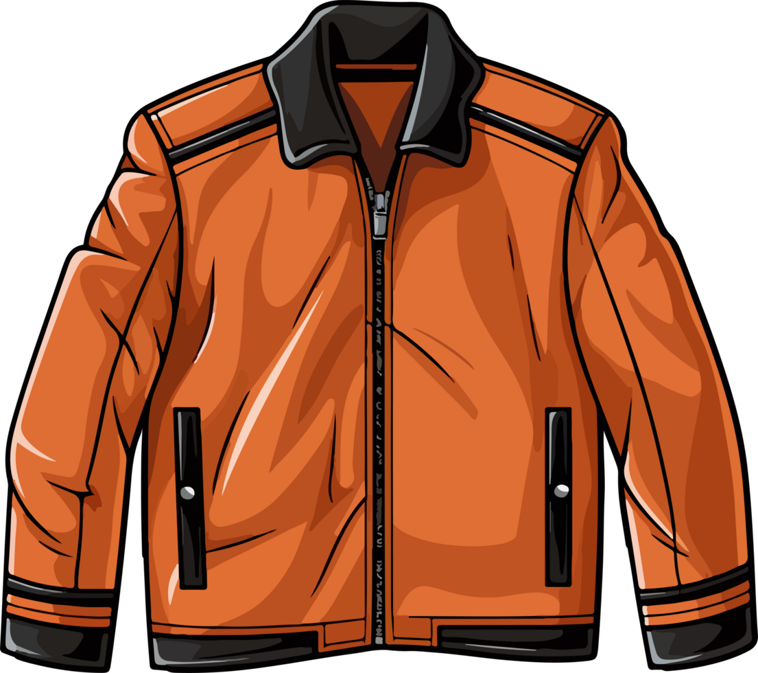 AI generated jacket illustration isolated on transparent background. png