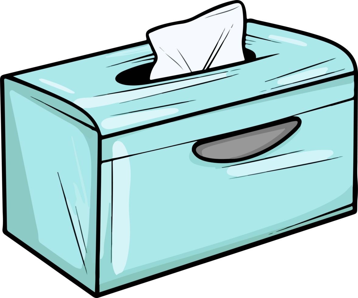 AI generated napkin illustration isolated on transparent  background. png