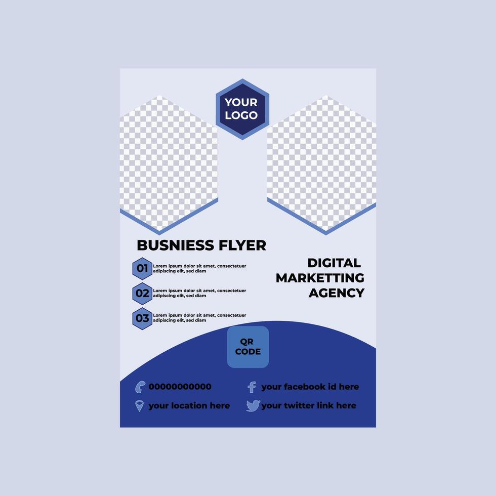 Business Flyer  Design Template vector