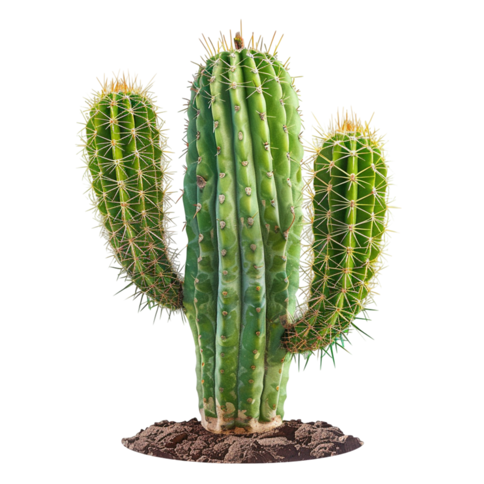 ai generiert beschwingt Sukkulenten und Kaktus Pflanzen auf transparent Hintergrund generativ ai png