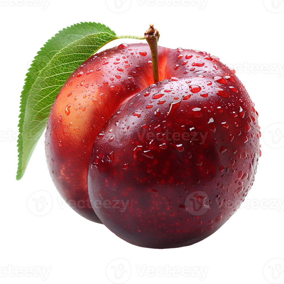 AI generated nectarine PNG. Ripe nectarine fruit isolated. Nectarine top view PNG. Nectarine flat lay png