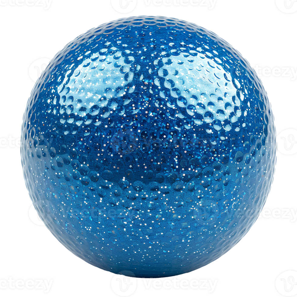 AI generated blue ball png. blue reflective ball. blue shiny bowling ball. blue ball isolated png