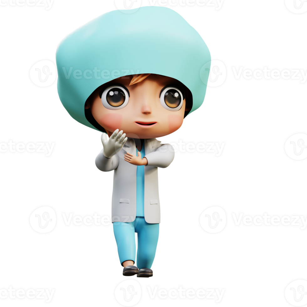 3D Illustration Doctor Operation png