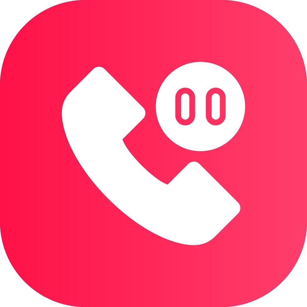 Phone Pause Creative Icon Design vector