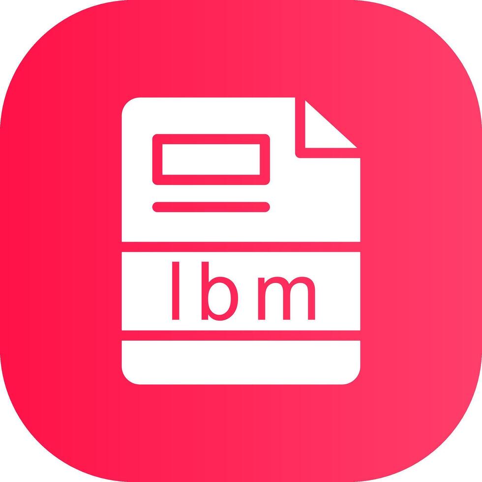 lbm Creative Icon Design vector