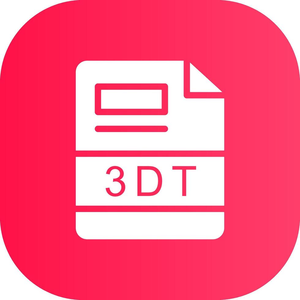 3DT Creative Icon Design vector