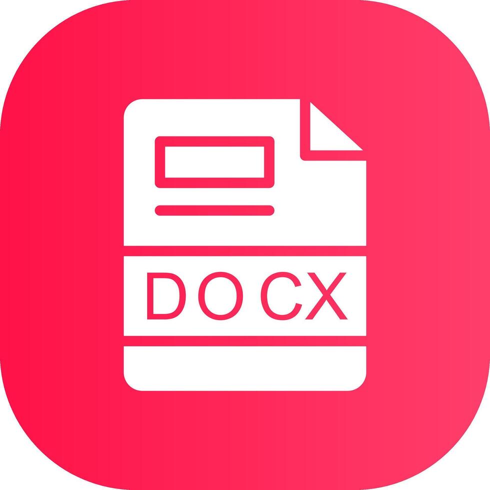 DOCX Creative Icon Design vector