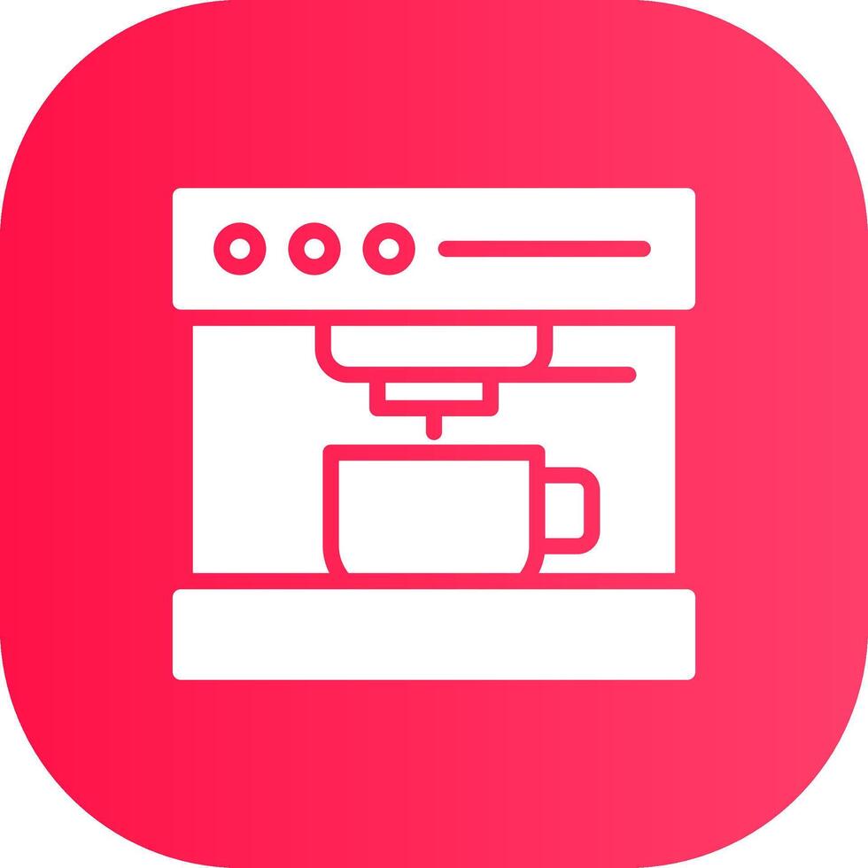 Coffee Machine Creative Icon Design vector