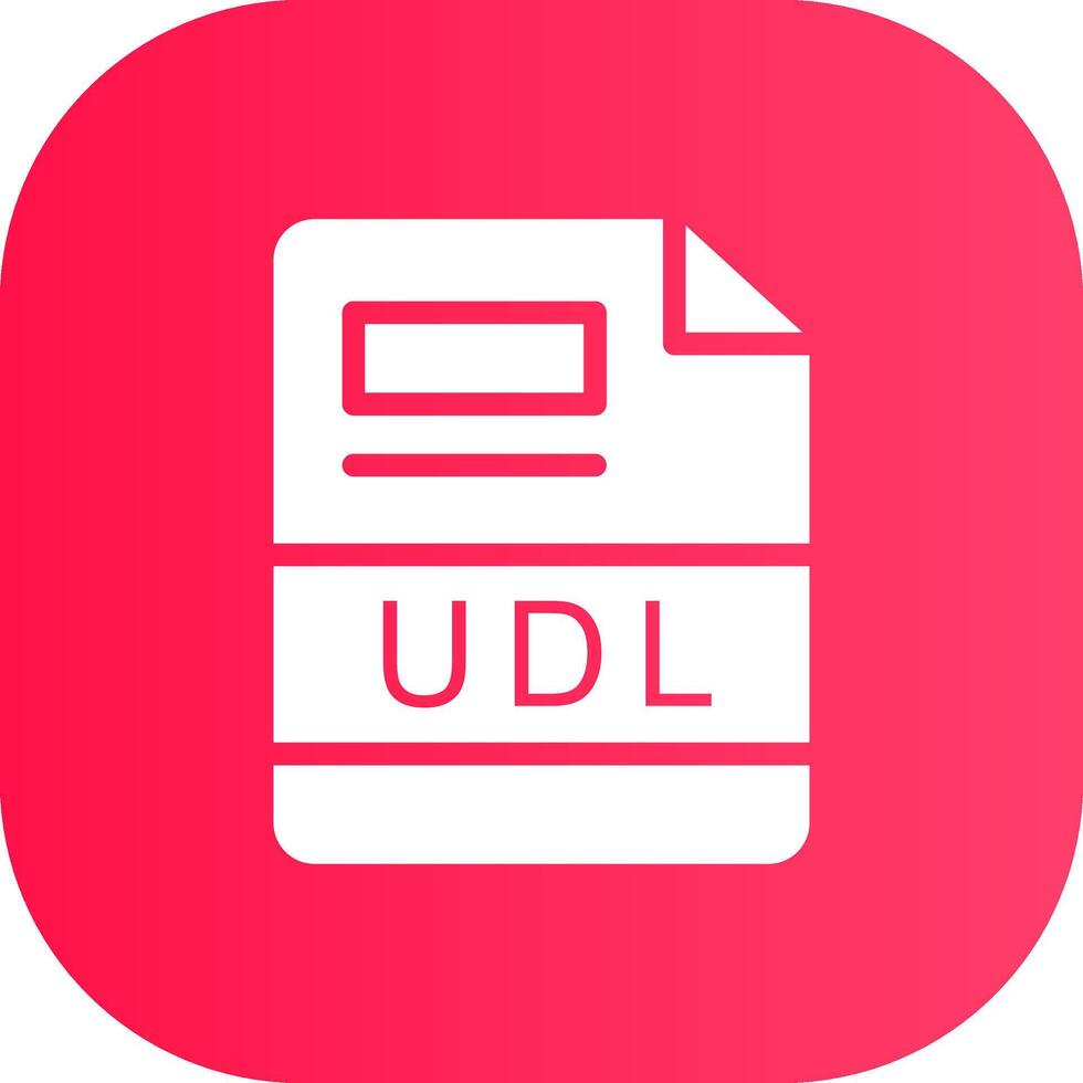 UDL Creative Icon Design vector