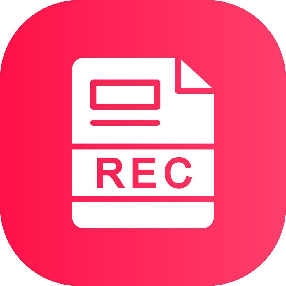 REC Creative Icon Design vector