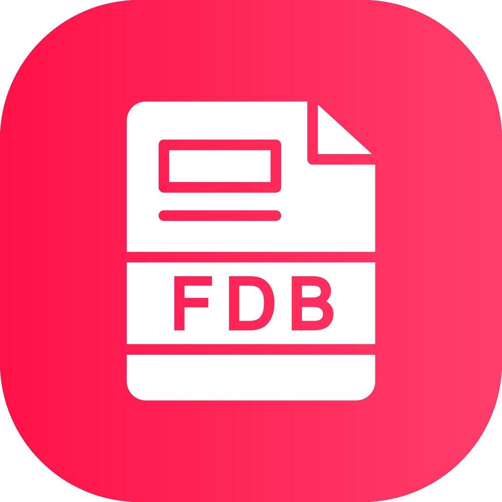 fdb creativo icono diseño vector