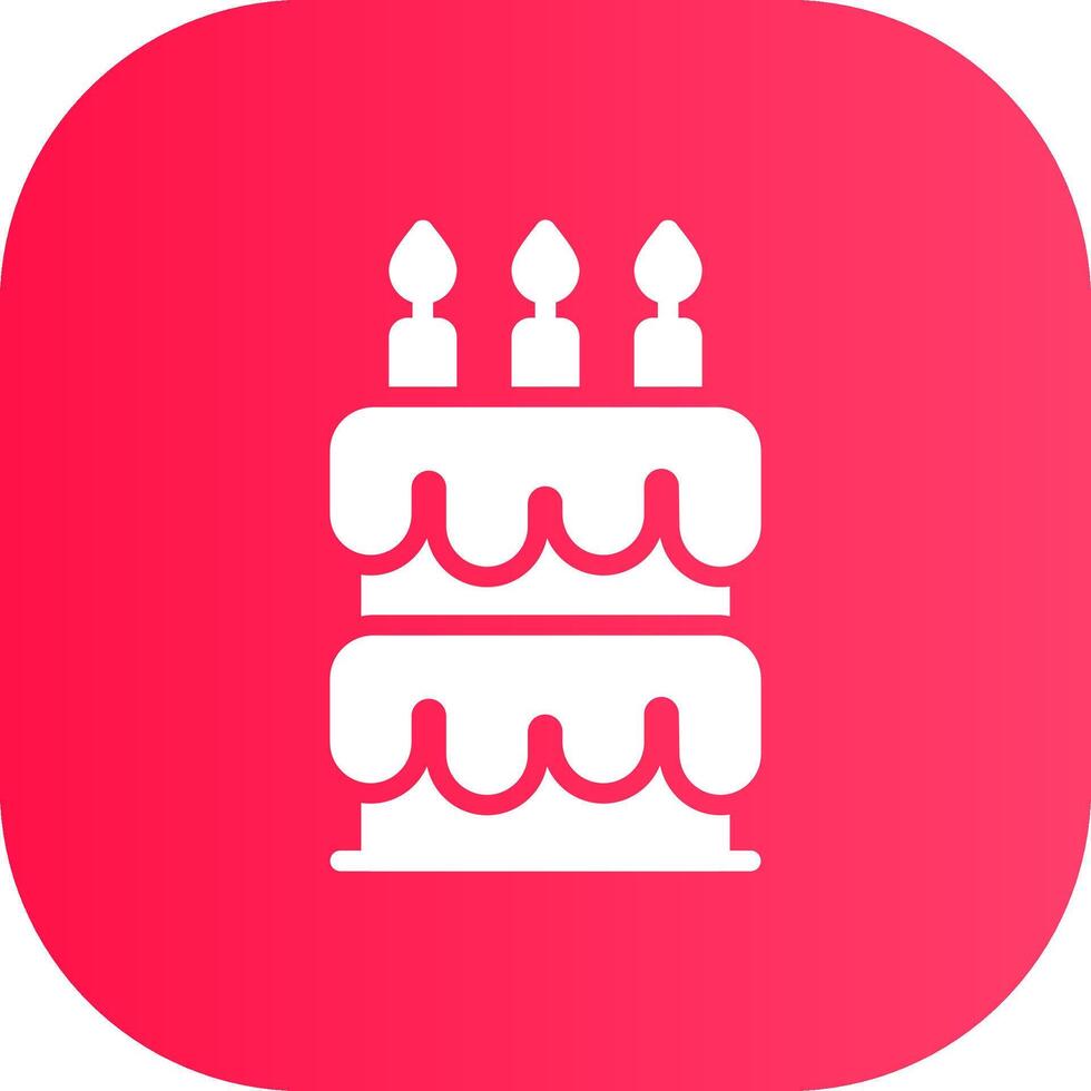 diseño de icono creativo de pastel de cumpleaños vector