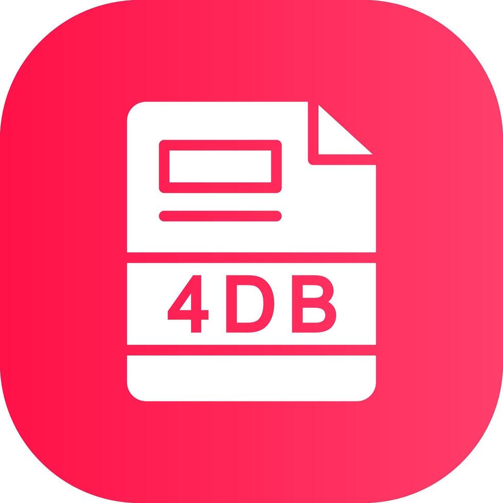 4dB creativo icono diseño vector