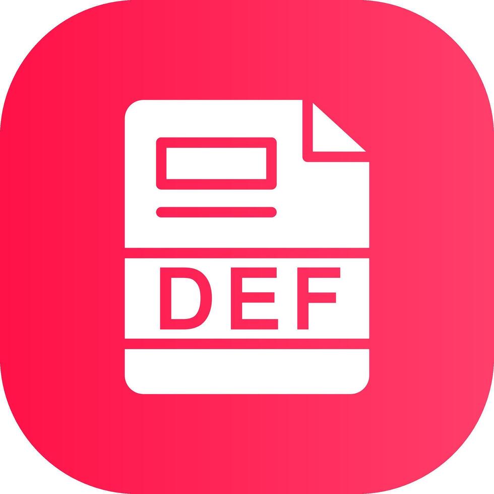 DEF Creative Icon Design vector