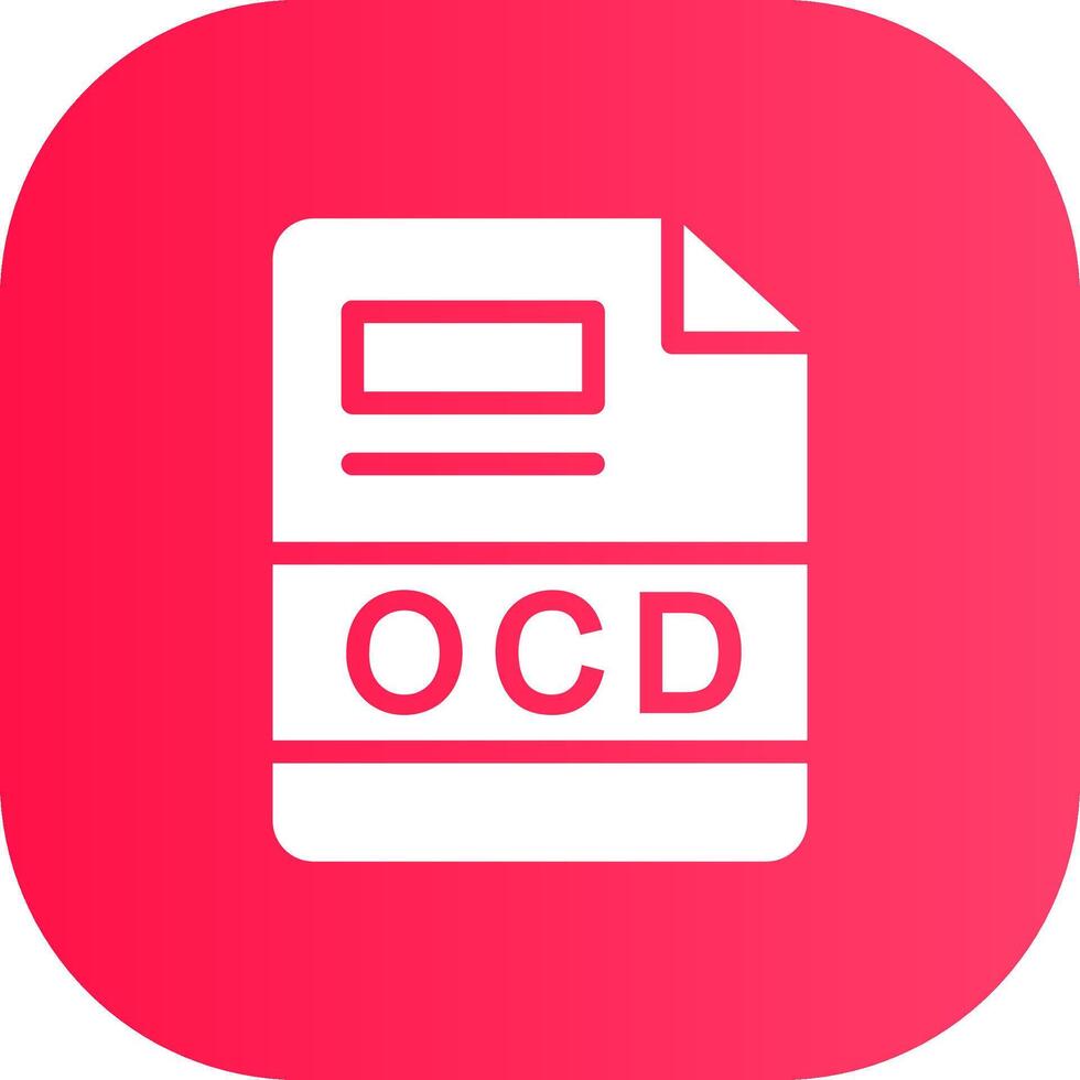 OCD Creative Icon Design vector