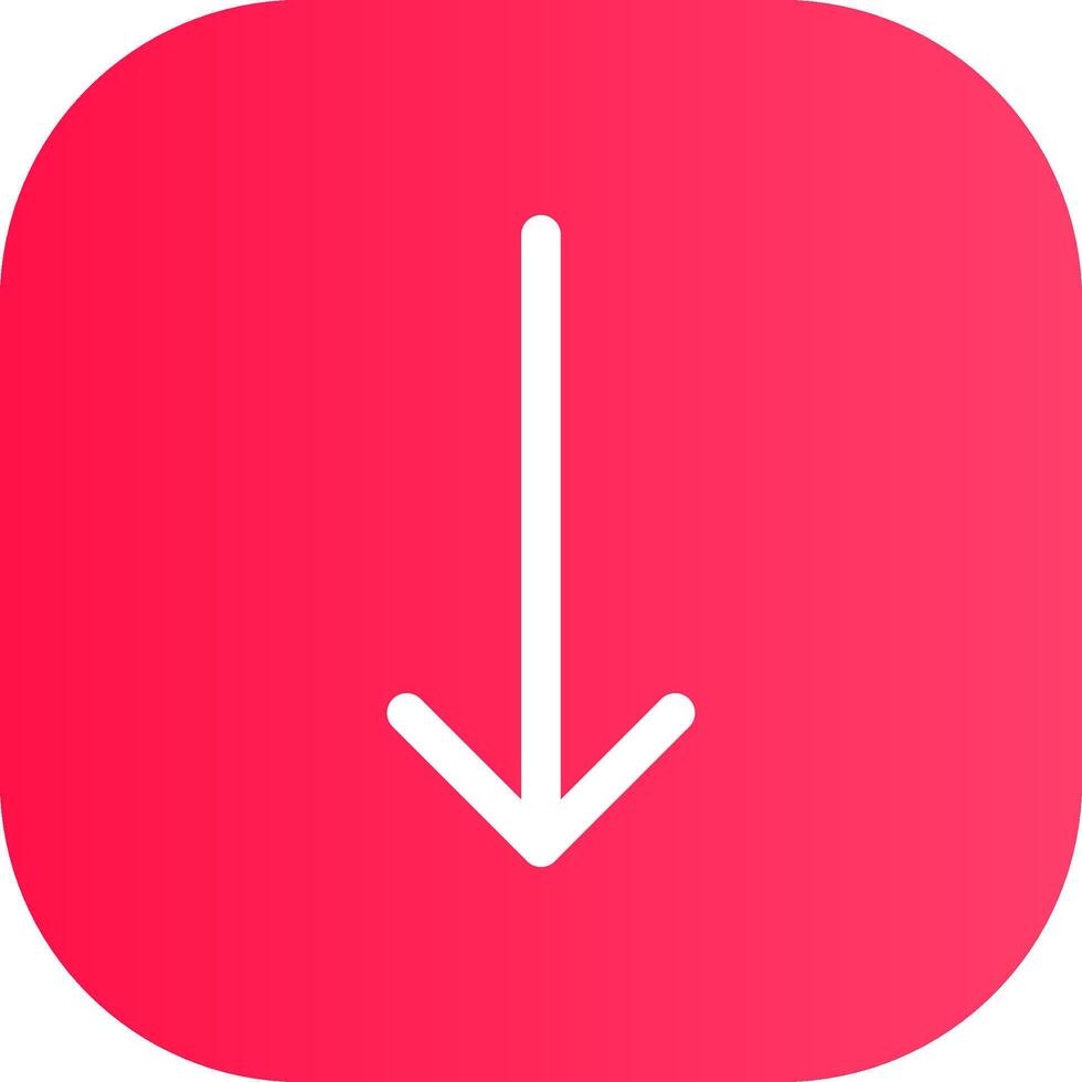 Down Arrow Creative Icon Design vector