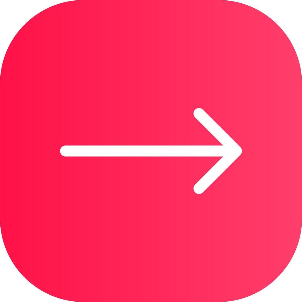 Right Arrow Creative Icon Design vector