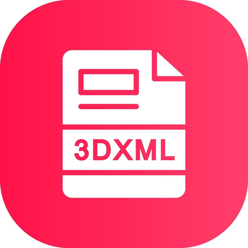 3DXML Creative Icon Design vector