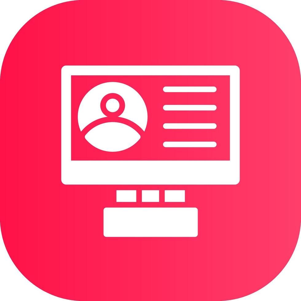 Profile Creative Icon Design vector