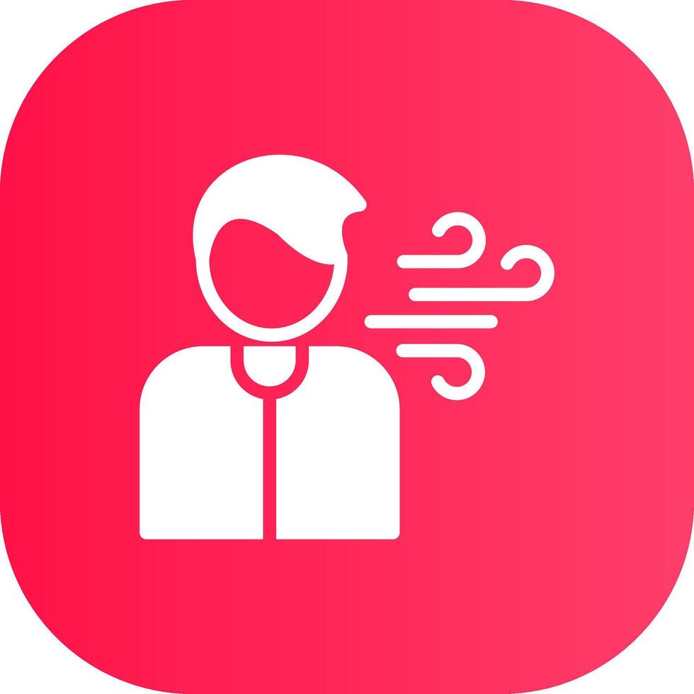 Shortness of Breath Creative Icon Design vector