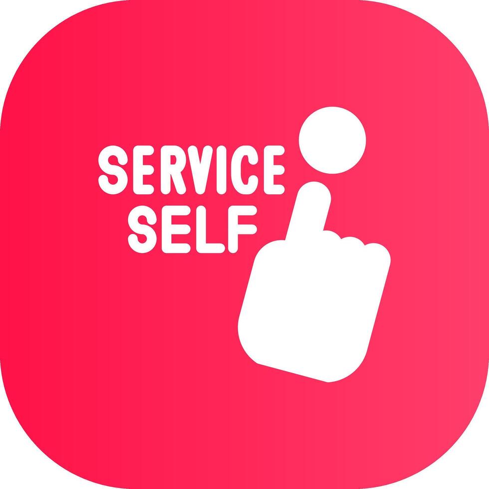 Self Service Creative Icon Design vector