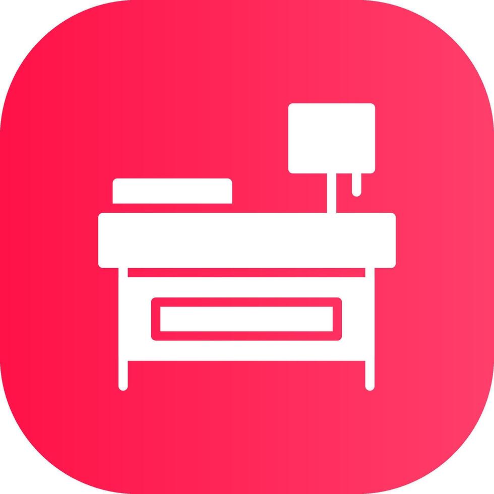 Bedside Table Creative Icon Design vector