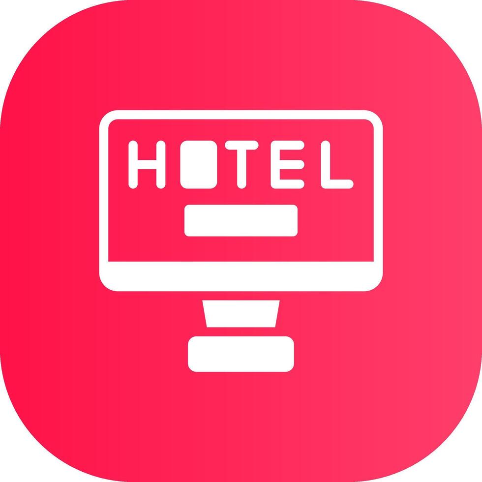 Online Booking Creative Icon Design vector