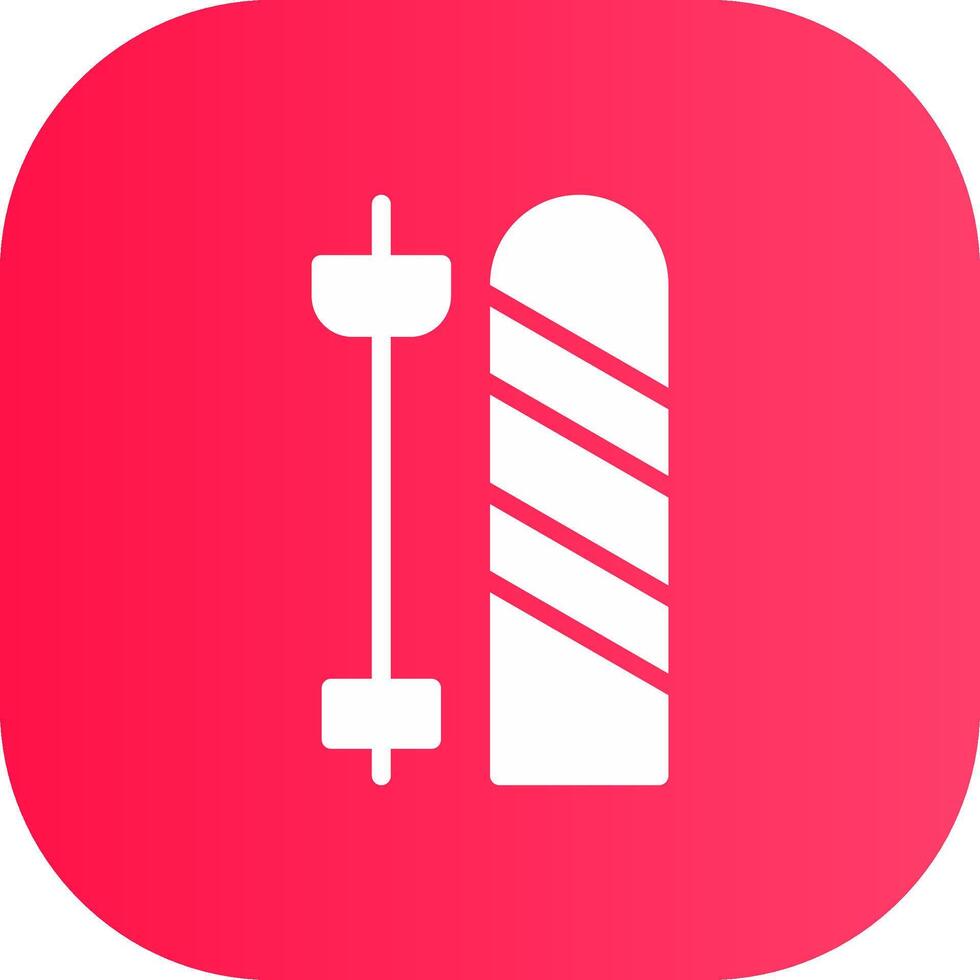 Skis Creative Icon Design vector