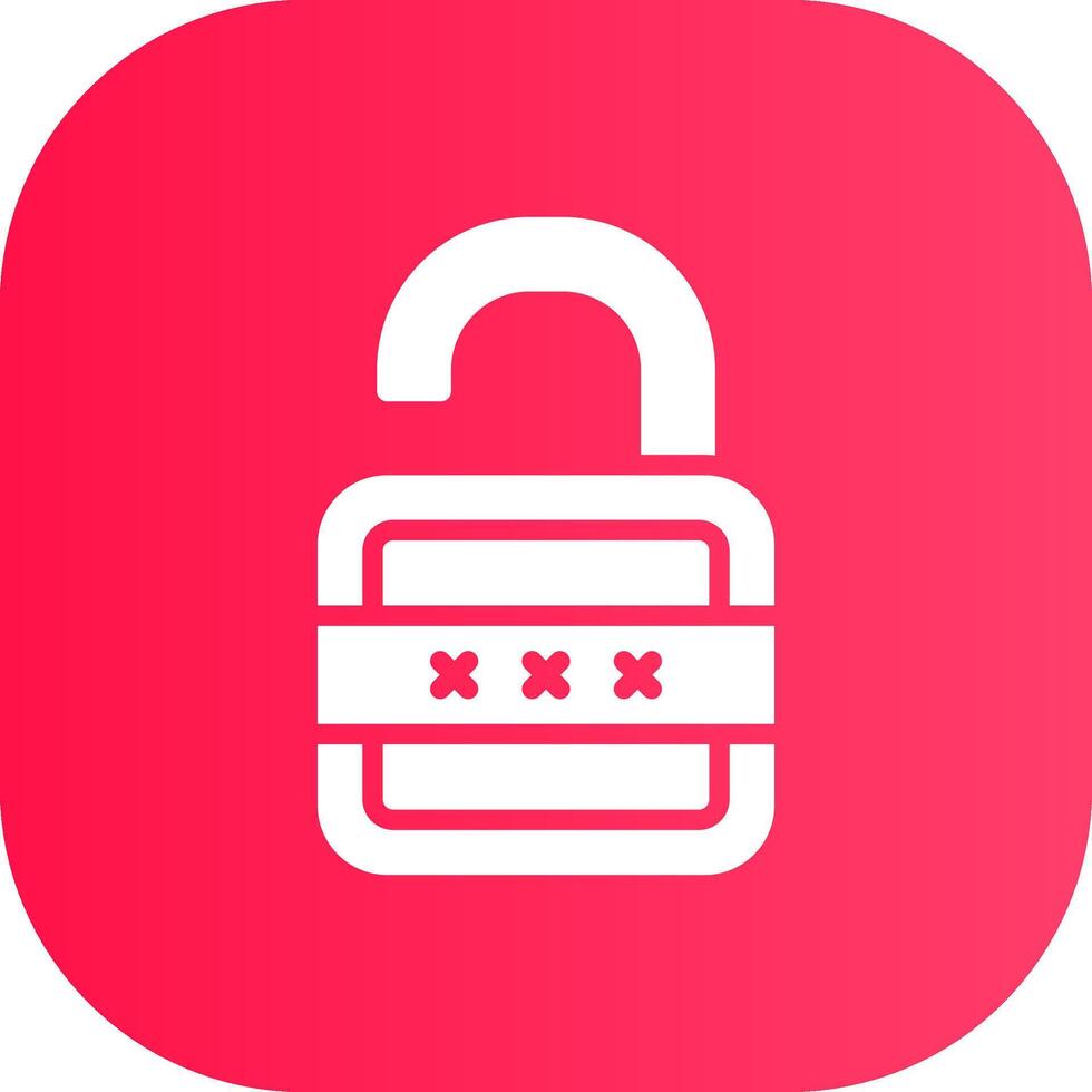 Lock Open Creative Icon Design vector