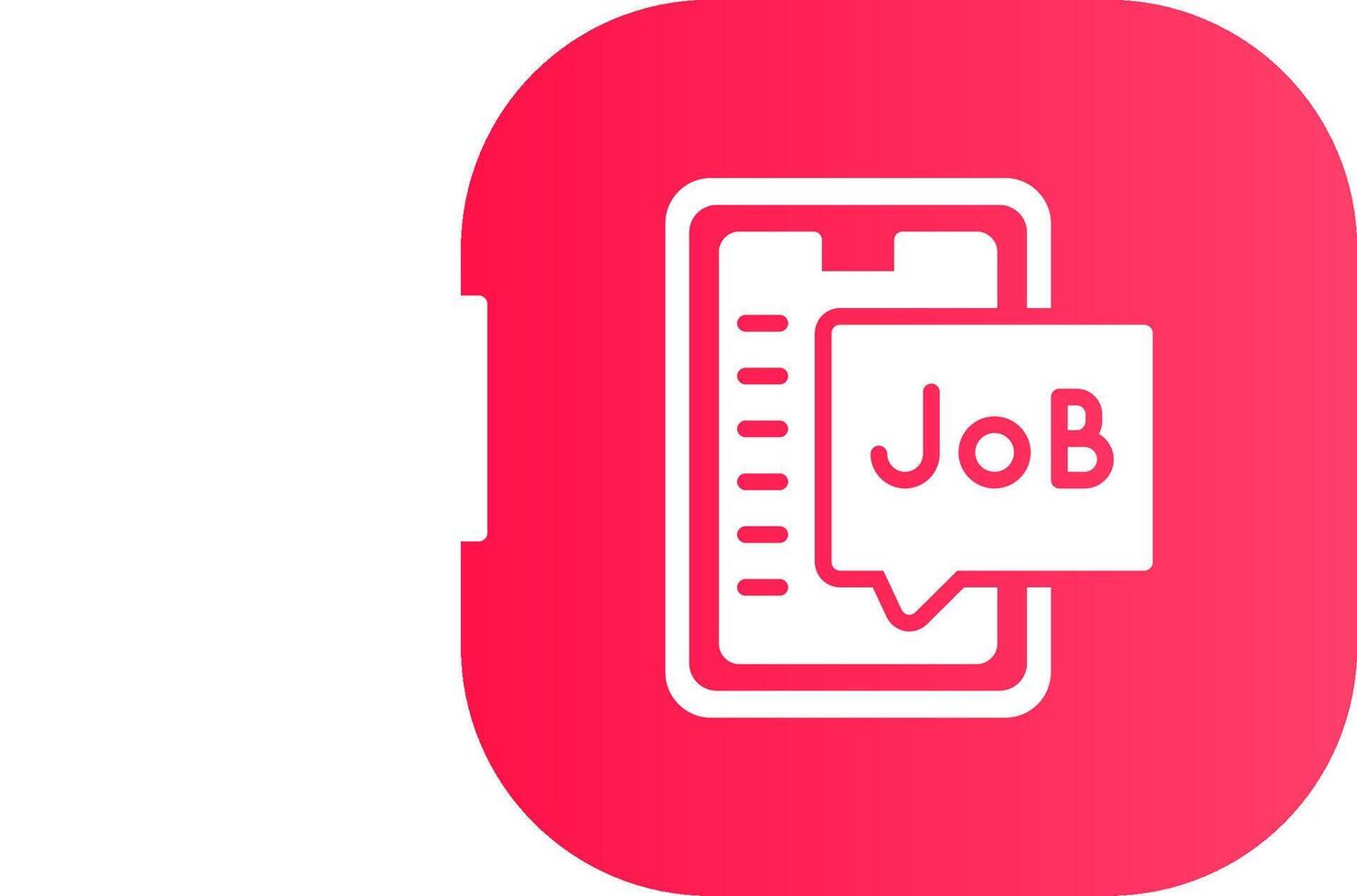 Job Search Creative Icon Design vector