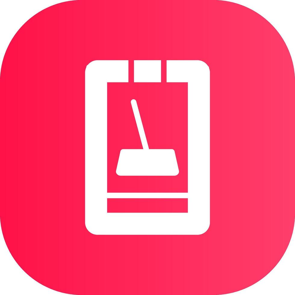 Cleaner Mobile App Creative Icon Design vector