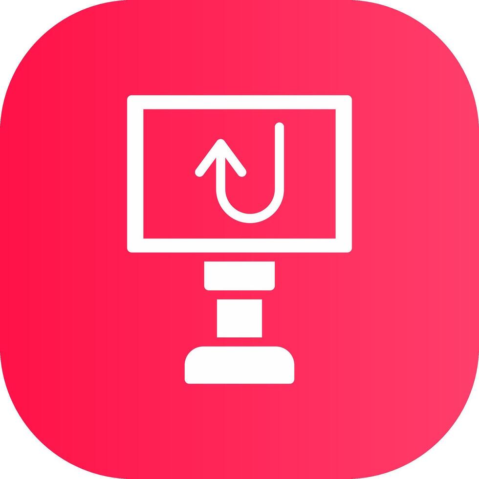 U Turn Creative Icon Design vector