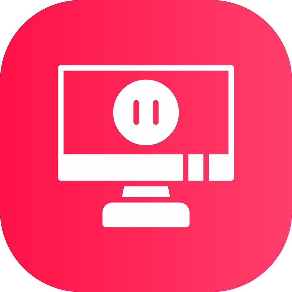 Pause Creative Icon Design vector