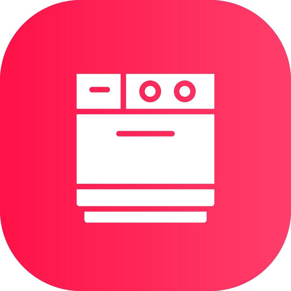 Dishwasher Creative Icon Design vector