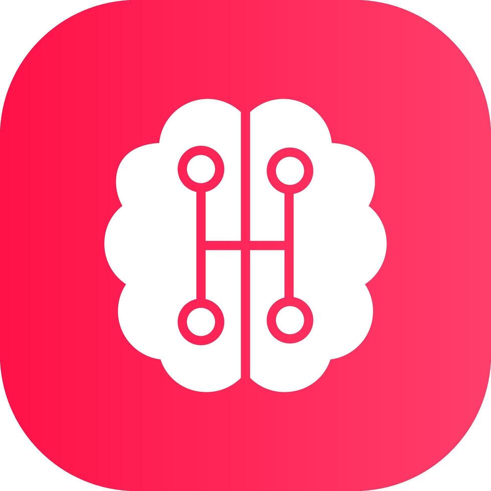 Humanoid Robot Creative Icon Design vector