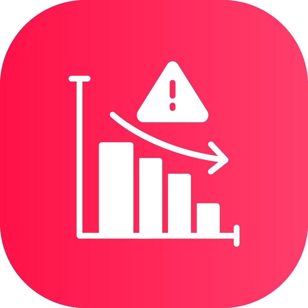 Market Risk Creative Icon Design vector