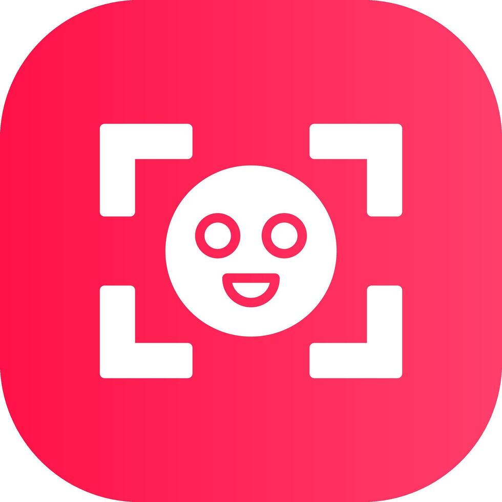 Face Detection Creative Icon Design vector