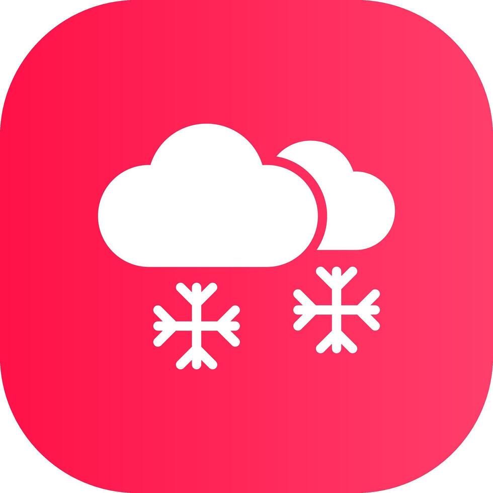 Snowing Creative Icon Design vector