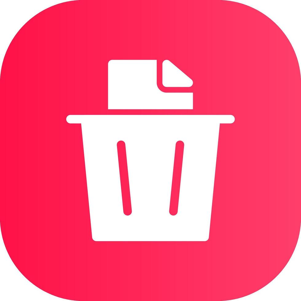 Paper Bin Creative Icon Design vector