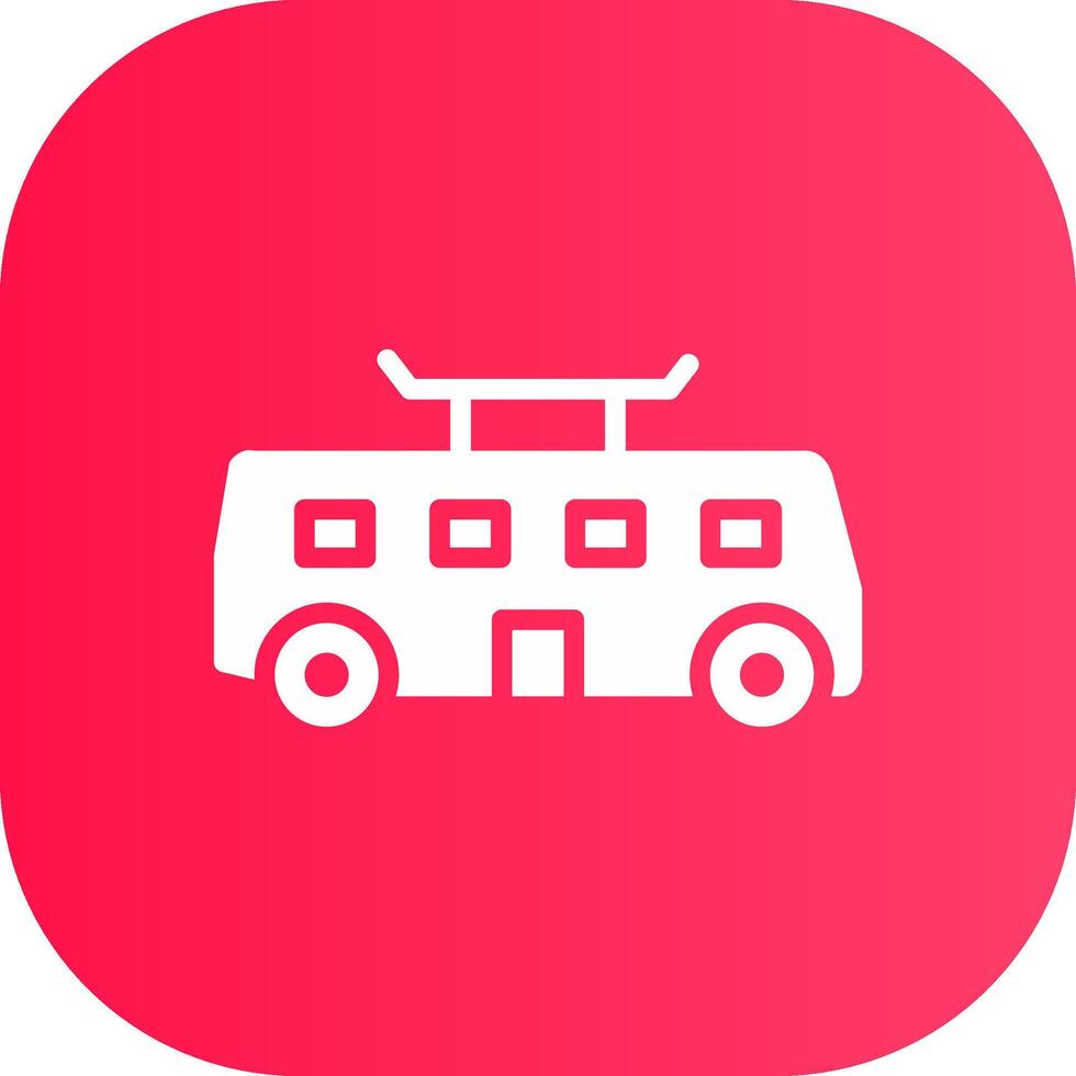 Tramcar Creative Icon Design vector