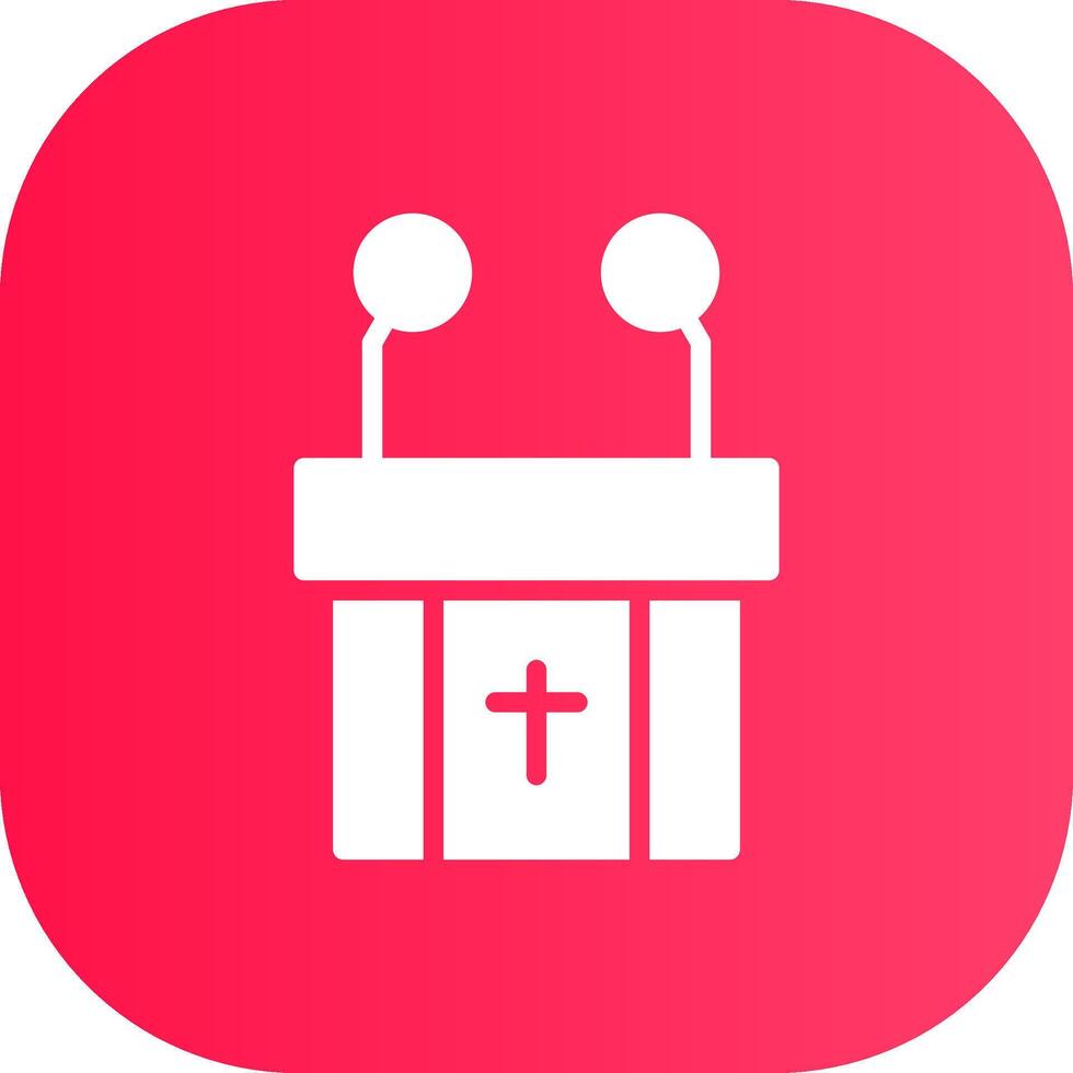 Pulpit Creative Icon Design vector